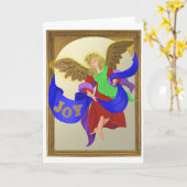 Christmas Joy Angel (leeg van binnen) Kaart (Gele Bloem)