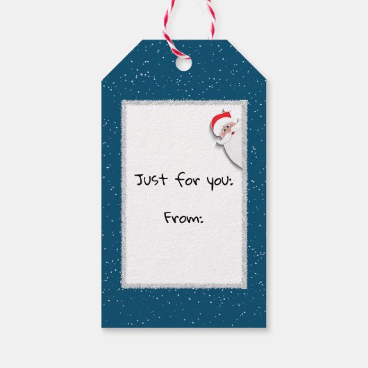 Christmas Joy Buffalo Plaid Cadeaulabel (Achterkant)