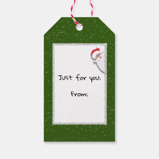 Christmas Joy Buffalo Plaid Cadeaulabel (Achterkant)