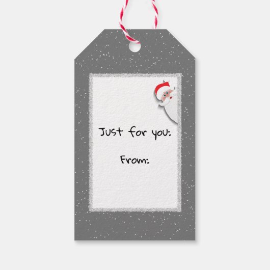 Christmas Joy Buffalo Plaid Cadeaulabel (Achterkant)