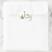 CHRISTMAS JOY by SHARON SHARPE Ronde Sticker (Tas)