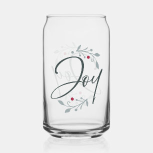 Christmas Joy Drinkware Glass Blikvorm Glas