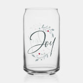 Christmas Joy Drinkware Glass Blikvorm Glas (Achterkant)