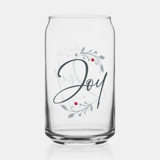 Christmas Joy Drinkware Glass Blikvorm Glas (Achterkant)