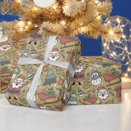 Christmas Joy - Goud Cadeaupapier