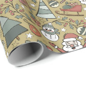 Christmas Joy - Goud Cadeaupapier (Rol Hoek)