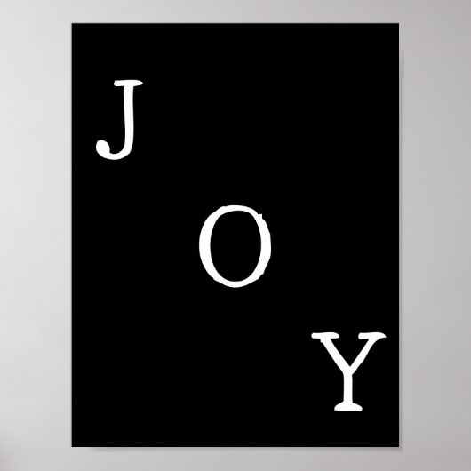 Christmas Joy Holiday Quote Poster (Voorkant)