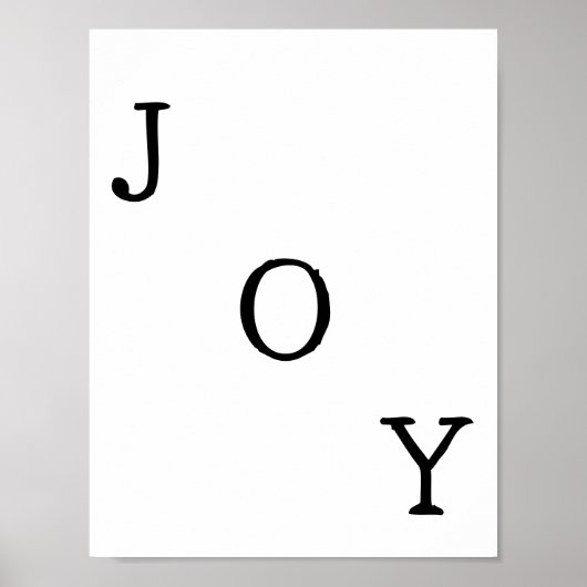 Christmas Joy Holiday Quote Poster (Voorkant)