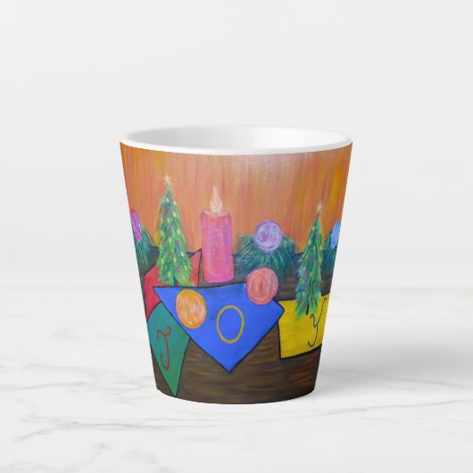 Christmas Joy Latte Mug Latte Mok (Voorkant)