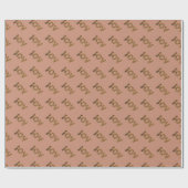 Christmas Joy Leopard Pattern Cadeaupapier (Vlak)