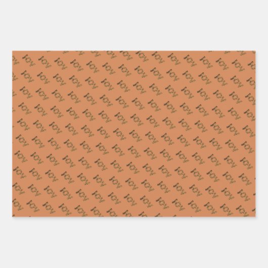 Christmas Joy Leopard Pattern Inpakpapier Vel (Voorkant 3)