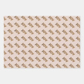 Christmas Joy Leopard Pattern Inpakpapier Vel (Voorkant)