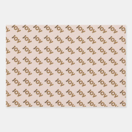 Christmas Joy Leopard Pattern Inpakpapier Vel