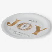 Christmas Joy Notenkraker Waterverf Papieren Bordje (Gekanteld)