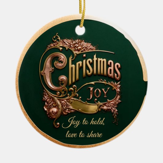 “Christmas Joy” Ornament (Voorkant)