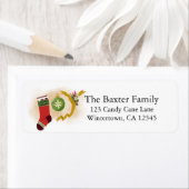 Christmas Joy retour adreslabel Etiket (Insitu)