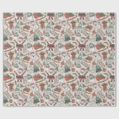 Christmas Joy - Roze Cadeaupapier (Vlak)