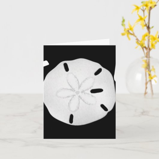 Christmas Joy Sand Dollar T Shirt Kaart (Gele Bloem)