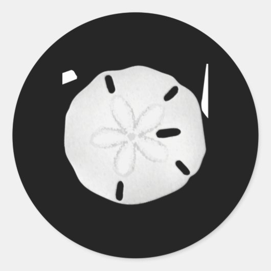 Christmas Joy Sand Dollar T Shirt Ronde Sticker (Voorkant)