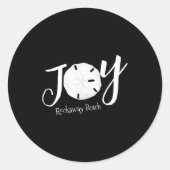 Christmas Joy Sand Dollar T Shirt  Ronde Sticker (Voorkant)