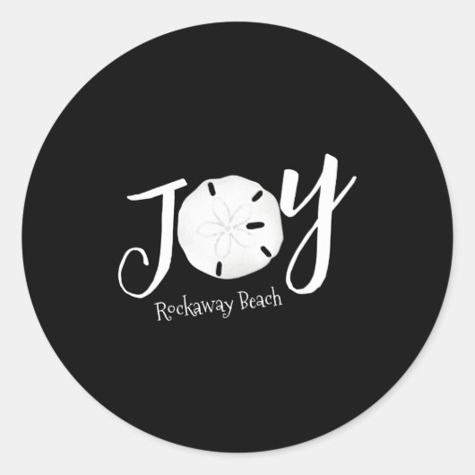 Christmas Joy Sand Dollar T Shirt  Ronde Sticker (Voorkant)