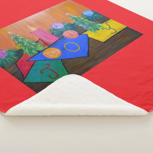 Christmas Joy Sherpa Deken (3/4)