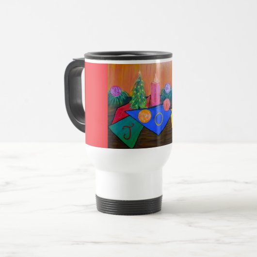 Christmas Joy Travel Mug Reisbeker (Voorkant links)