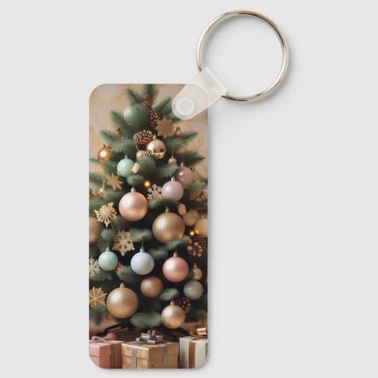 "Christmas Joy Unwrapped" Sleutelhanger (Achterkant)