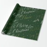 Christmas Joy Wrapping Paper Cadeaupapier<br><div class="desc">The joy of giving is made more wonderful when your gift is wrapped in beautiful paper. This design was created with you and your recipients in mind.</div>