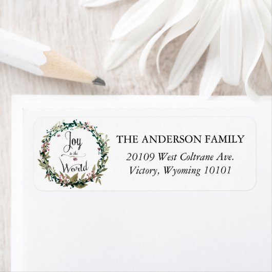 Christmas Joy Wreath Etiket (Insitu)