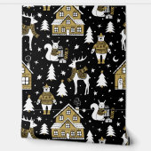 Christmas Joyful Night for Your Kid Room Behang (Afrollen)