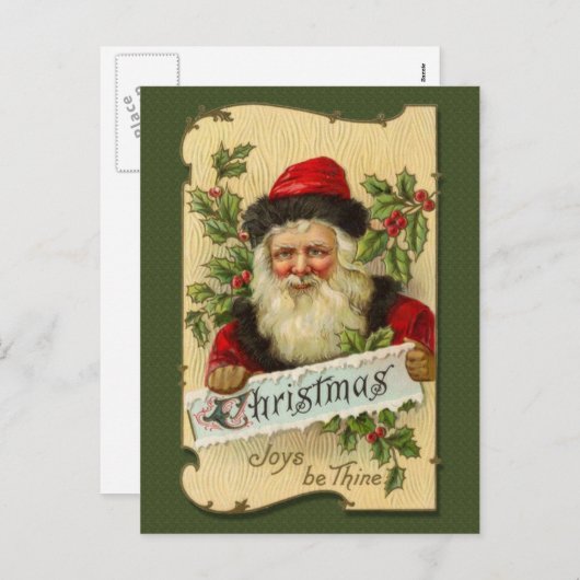 Christmas, Joys be Thine Feestdagenkaart (Voorkant / Achterkant)