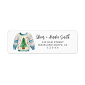 Christmas Jumper Retourlabel Etiket (Voorkant)