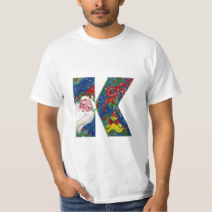 CHRISTMAS K BRIEF / SANTA CLAUS MET RODE RIBBON T-SHIRT