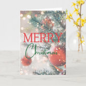 Christmas Kaart - Blank Inside - Aangepast bericht (Gele Bloem)