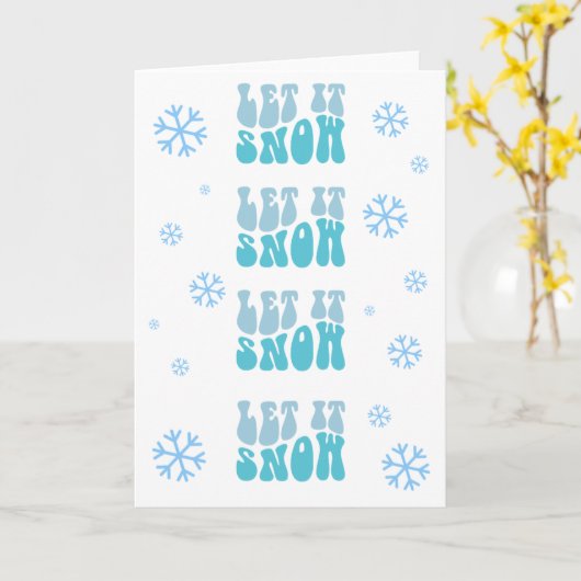 Christmas Kaart - Blank Inside - Aangepast bericht (Gele Bloem)