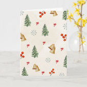 Christmas Kaart - Blank Inside - Aangepast bericht (Gele Bloem)