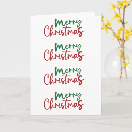 Christmas Kaart - Blank Inside - Aangepast bericht (Gele Bloem)