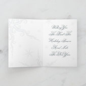 Christmas Kaart Blue Snow Flake (Binnen)