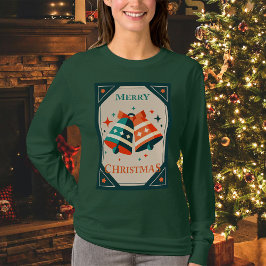 Christmas Kaart - Christmas Jingle Bells and Stars T-shirt
