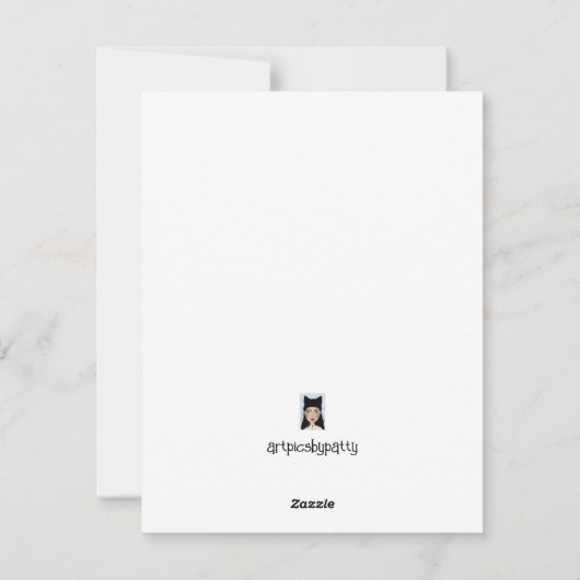 Christmas Kaart Church (Achterkant)