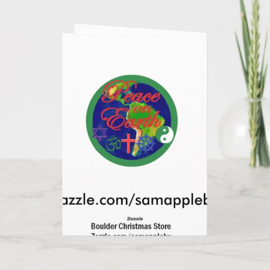 CHRISTMAS-kaart Feestdagen Kaart (Achterkant)