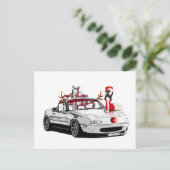 Christmas Kaart MX5 Miata (Staand voorkant)