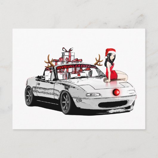 Christmas Kaart MX5 Miata (Voorkant)