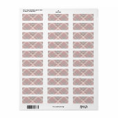 Christmas Kaart Retour Adreslabels | Plaid Etiket (Full Sheet)