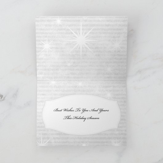 Christmas Kaart Script op groen (Binnen)