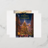 CHRISTMAS-KAARTEN FOLIE FEESTDAGEN BRIEFKAART (Voorkant / Achterkant)