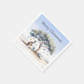 Christmas Kangaroo Koalas Platypus Gumtree Baubles Servet (Hoek)