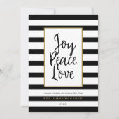 Christmas Kantoor Joy Peace Love Holiday Kaart (Voorkant)