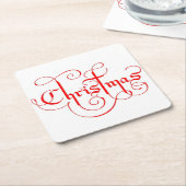 CHRISTMAS KARTONNEN ONDERZETTERS (Schuin)